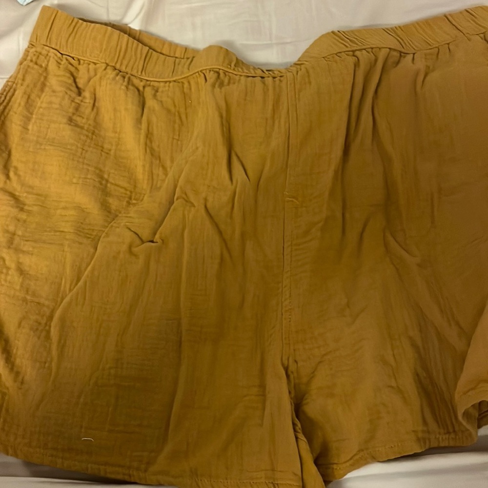 Target Universal Thread Burnt Orange Linen Shorts
